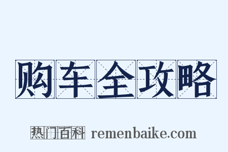 购车全攻略是什么意思的图片